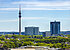 Skyline der Stadt Dortmund mit Blick auf den Fernsehturm
