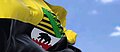 Flagge Sachsen-Anhalts im Wind